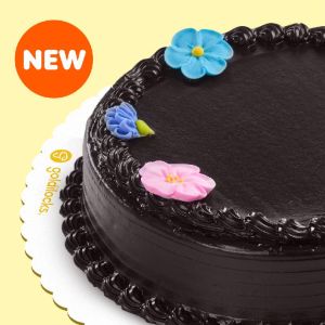 Classic Chocolate Blooms 9" round