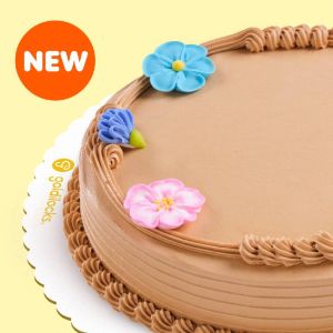 Classic Mocha Blooms 9"round