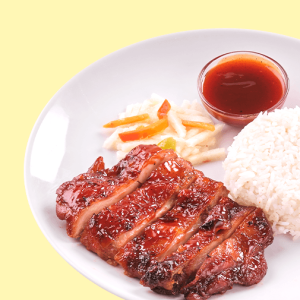 SP Boneless Chicken BBQ with Plain Rice