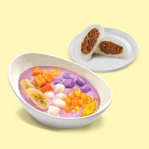 Ginataang Halo-Halo with Asado Siopao