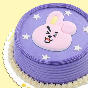 Goldilocks with BT21 Cooky Marble Greeting Cake