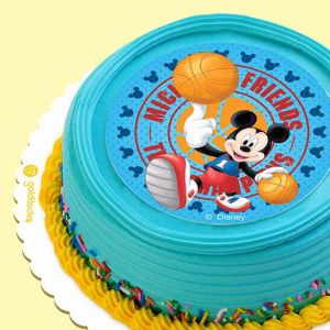 Mickey Mouse Basketball Marble 6” Round