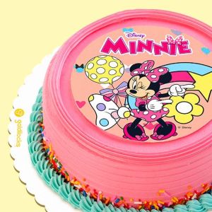 Minnie Mouse Party Marble 6” Round