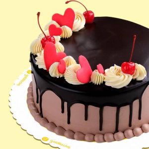 Blushing Hearts Cake