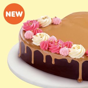 Choco Caramel Valentine Cake