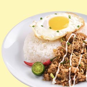 S3: Pork Sisig, Egg, Rice
