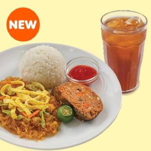 SP5 Rellenong Bangus Rice Sotanghon & Iced Tea