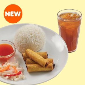 SP1 Lumpiang Shanghai Rice & Iced Tea