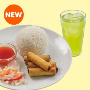 SP1 Lumpiang Shanghai Rice & Cucumber Lemonade