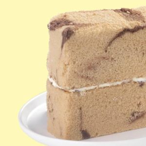 Mocha Marble Cake Slice