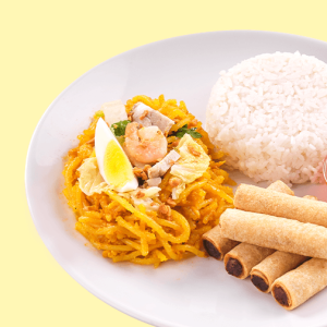 Lumpiang Shanghai Pancit Malabon Rice