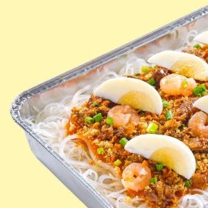 Food Tray: Palabok with Pork Sisig