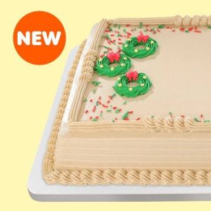 Classic Mocha Holiday Wreath 8x12