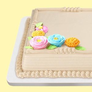 Pastel Blooms Mocha 8x12